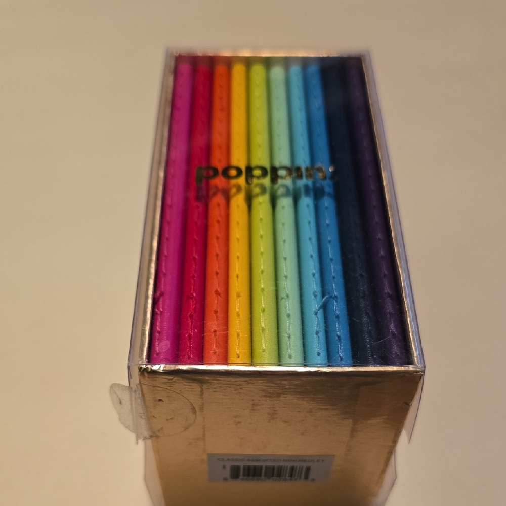 NWT Poppin Mini Medley Lined Rainbow Notebook Set